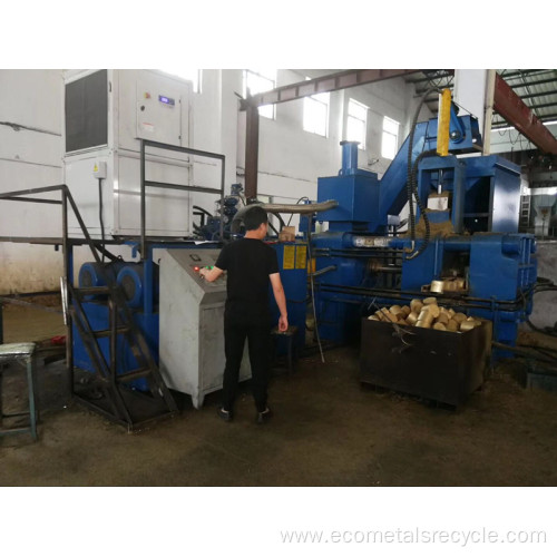 Horizontal Automatic Steel Metal Removal Briquetting Press